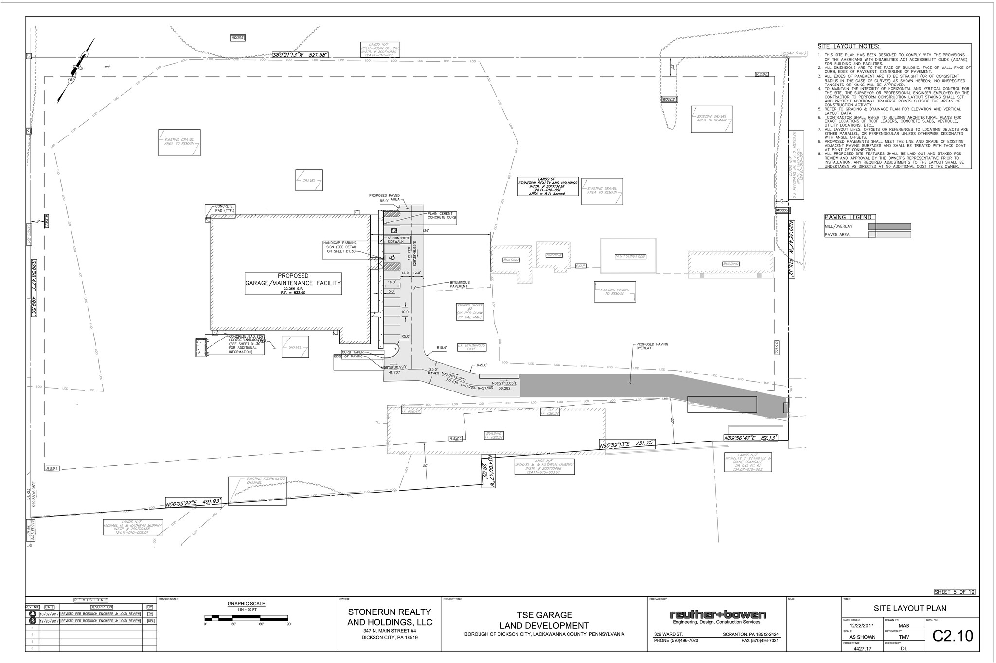 347 Rear Main, Dickson City, PA for rent Site Plan- Image 1 of 7