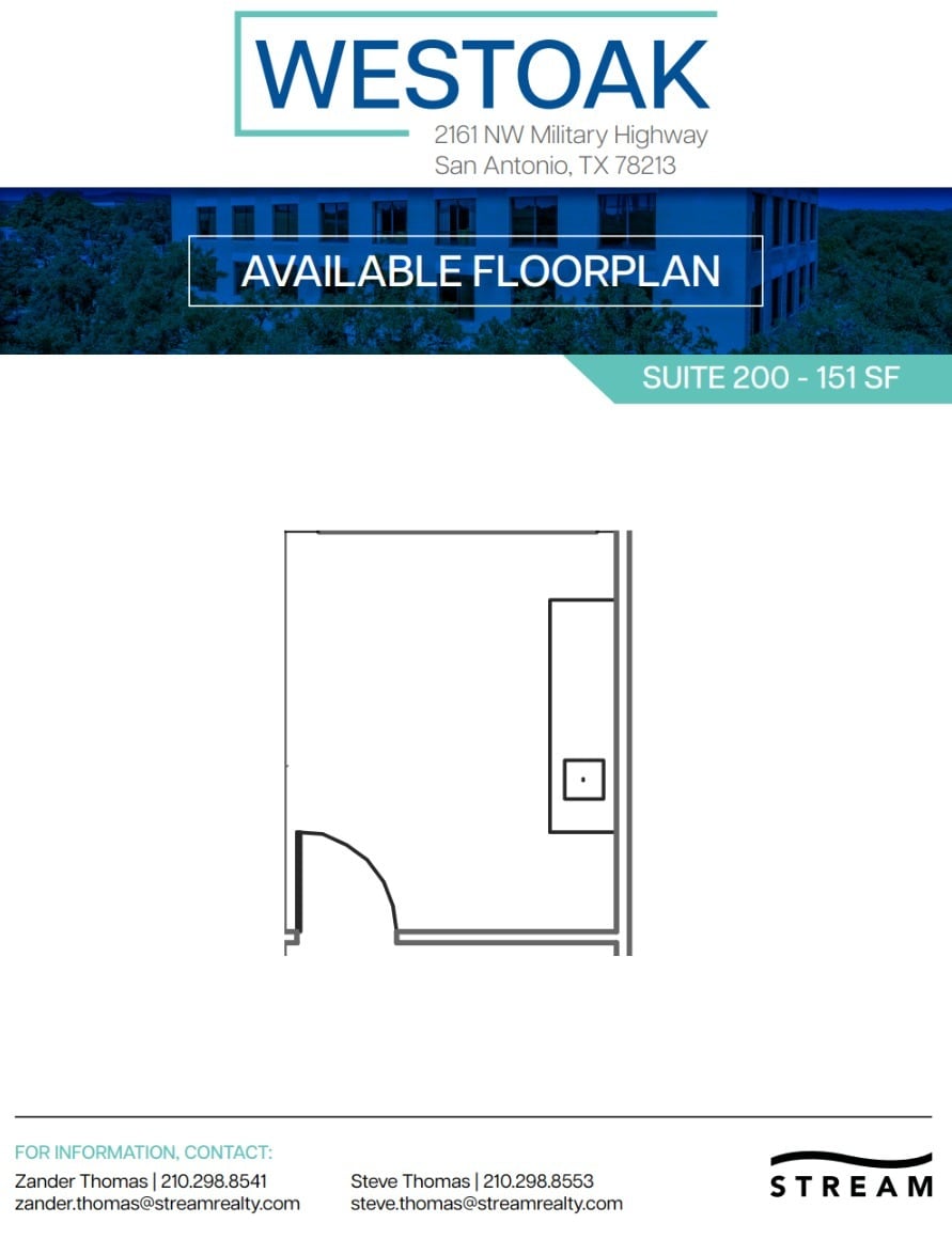 2161 NW Military Hwy, San Antonio, TX to rent Floor Plan- Image 1 of 1