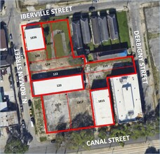 1830 Iberville St, New Orleans, LA - aerial  map view