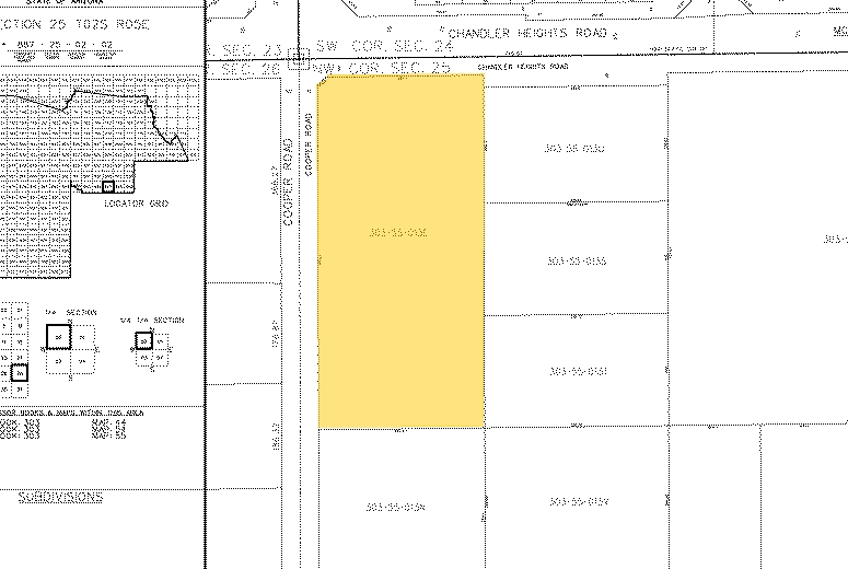 S Cooper Rd & Chandler Heights Rd, Chandler, AZ for rent - Plat Map - Image 2 of 2