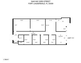 5440 NW 33rd Ave, Fort Lauderdale, FL for rent Site Plan- Image 1 of 1