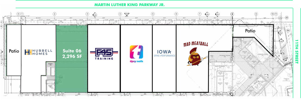 210 SW 11th St, Des Moines, IA for rent - Floor Plan - Image 2 of 5