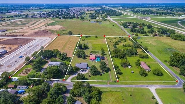 12212 N 135th E Ave, Collinsville, OK for sale - Aerial - Image 1 of 5