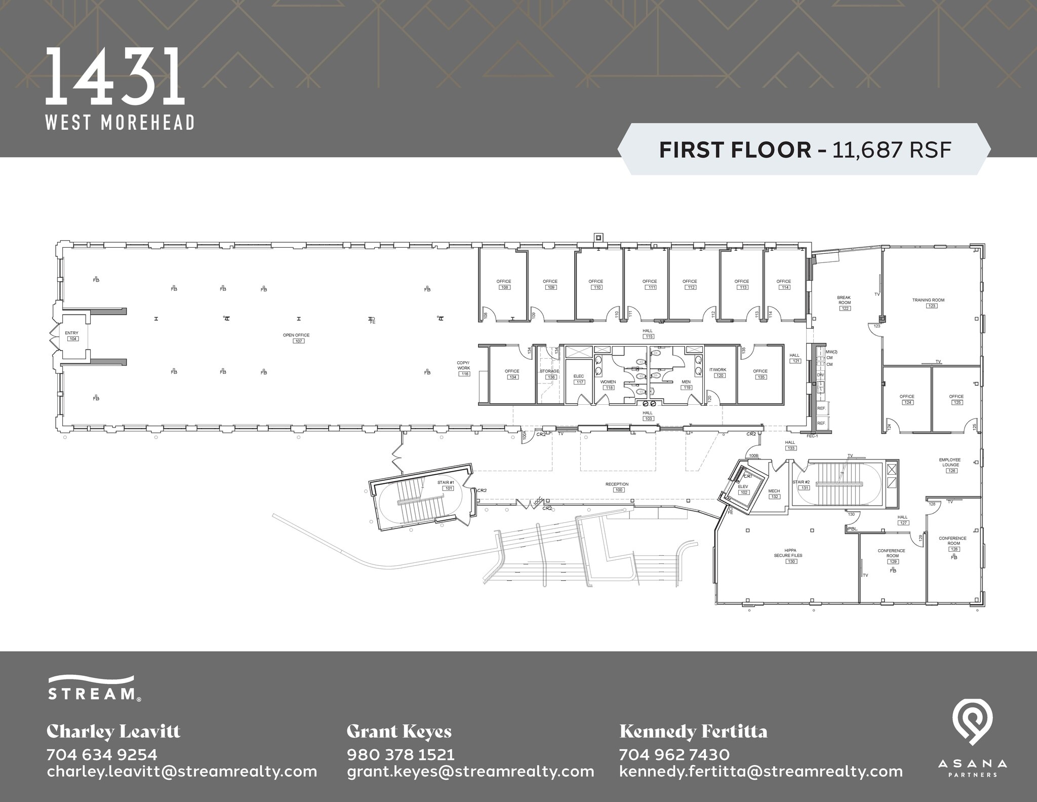 1431 W Morehead St, Charlotte, NC to rent Floor Plan- Image 1 of 1
