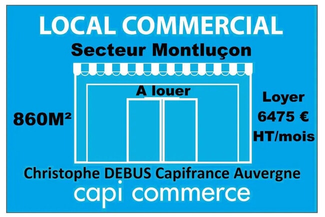Location Commerce 860 m²