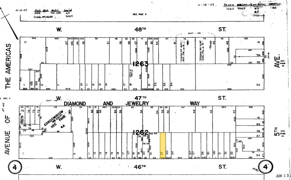 31 W 46th St, New York, NY for rent - Plat Map - Image 2 of 4