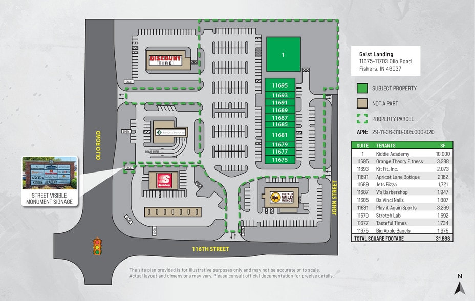 11675-11703 Olio Rd, Fishers, IN for sale - Site Plan - Image 2 of 5