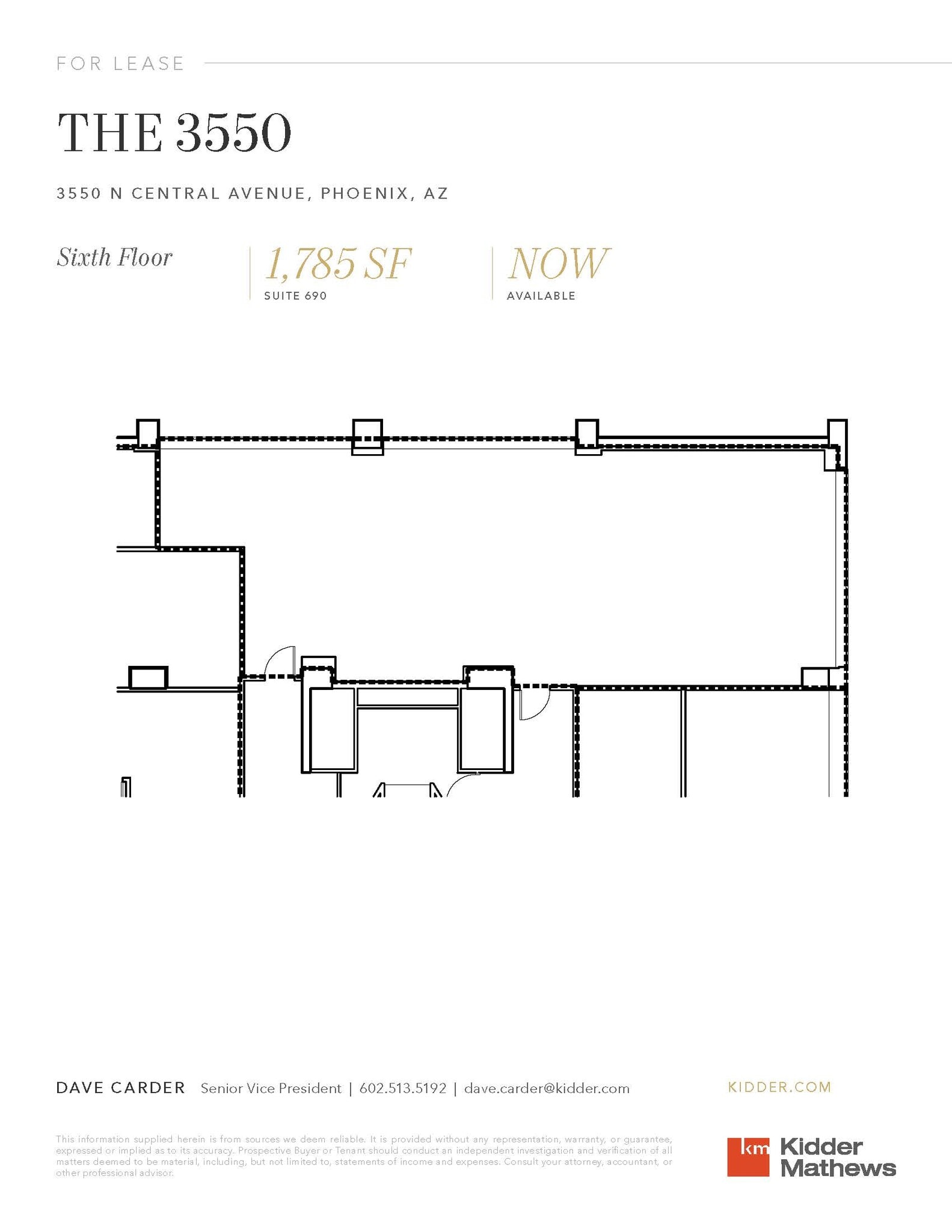3550 N Central Ave, Phoenix, AZ to rent Floor Plan- Image 1 of 1