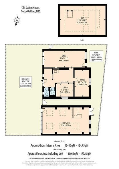 7A Coppetts Rd, London to rent - Floor Plan - Image 2 of 4