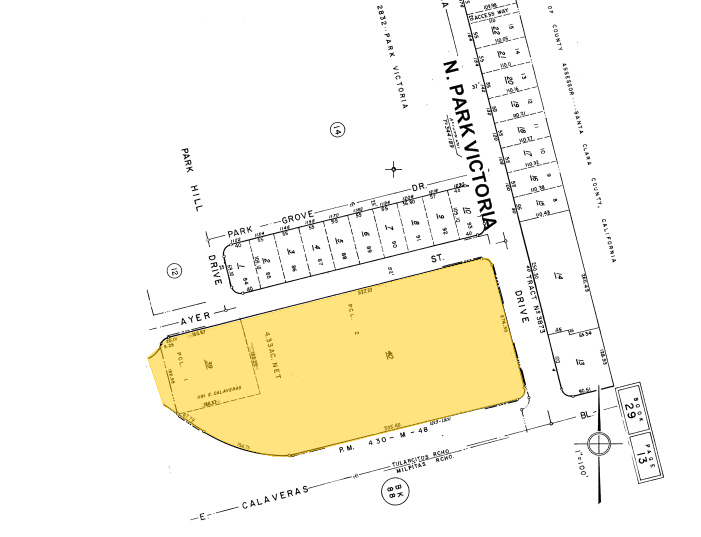 1213-1291 E Calaveras Blvd, Milpitas, CA for sale - Plat Map - Image 1 of 1