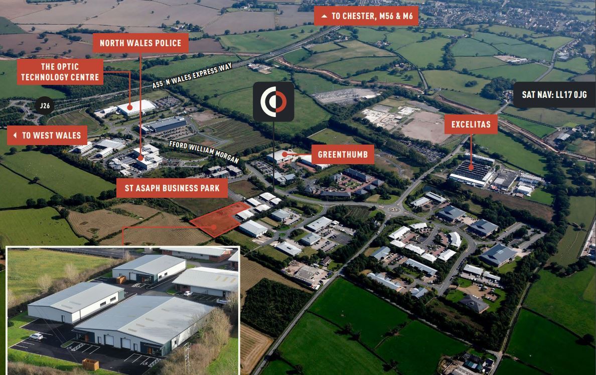 48A-49B St Asaph Business Park, St Asaph for sale Aerial- Image 1 of 1