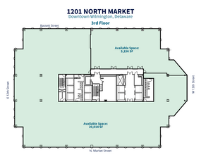 1201 N Market St, Wilmington, DE for rent Floor Plan- Image 2 of 2