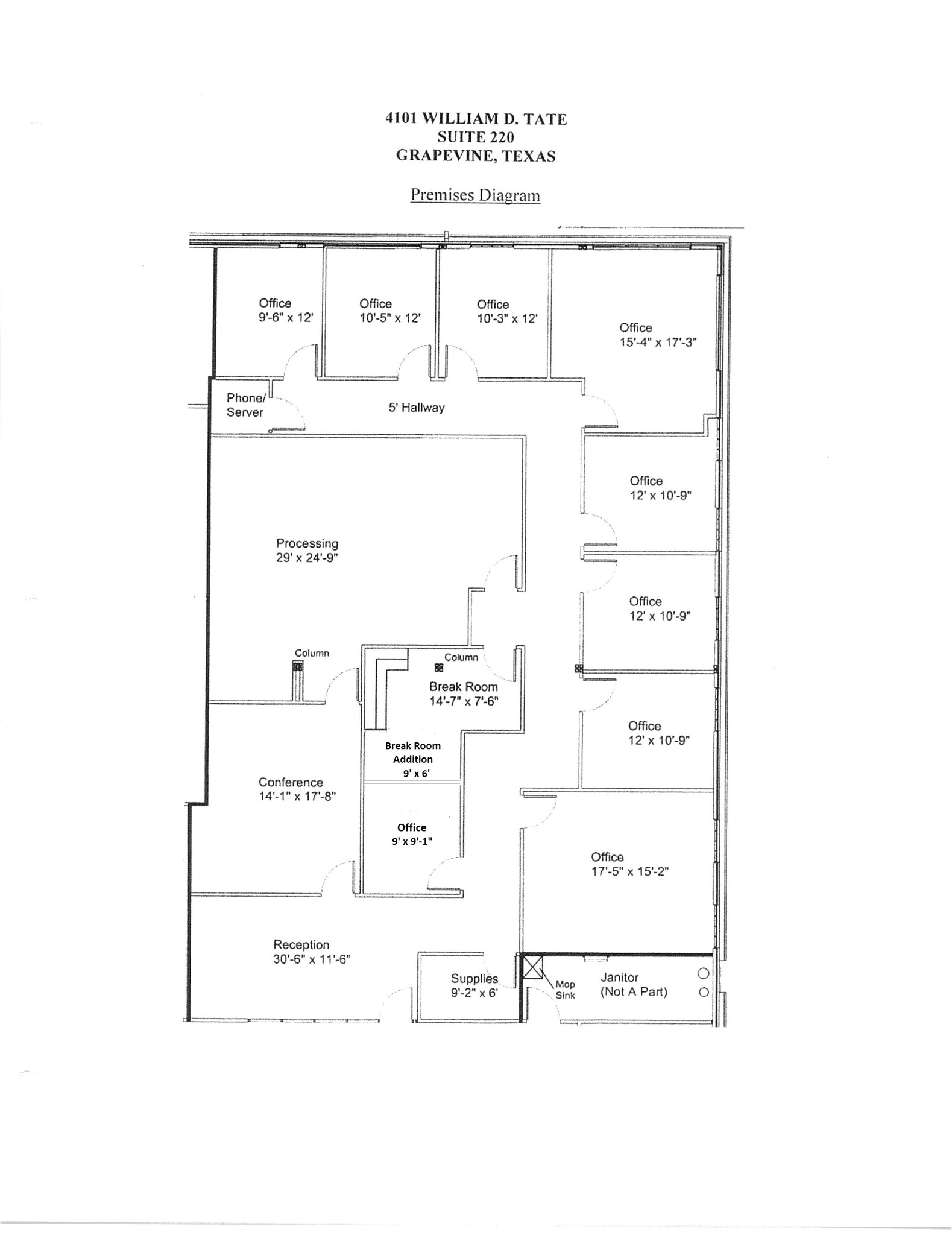 4101 William D Tate Ave, Grapevine, TX for rent Floor Plan- Image 1 of 1