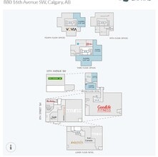 880 16th Ave SW, Calgary, AB to rent Floor Plan- Image 2 of 2