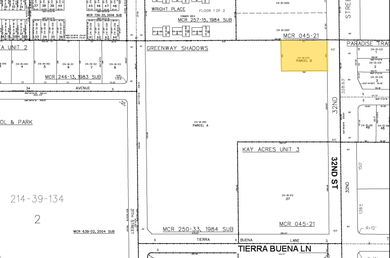 15840 N 32nd St, Phoenix, AZ for sale - Plat Map - Image 1 of 1