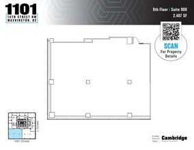 1101 14th St NW, Washington, DC for rent Floor Plan- Image 1 of 1