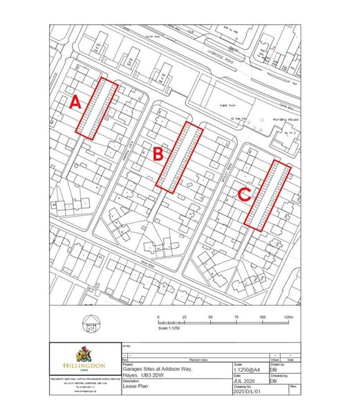 Lot of 160 Garages portfolio of 3 properties for sale on LoopNet.co.uk - Site Plan - Image 2 of 2