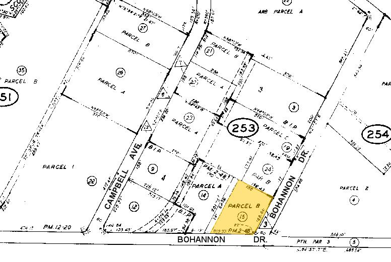 3925-3945 Bohannon Dr, Menlo Park, CA for rent - Plat Map - Image 2 of 6