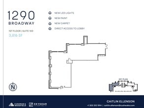 1290 Broadway, Denver, CO to rent Floor Plan- Image 2 of 2