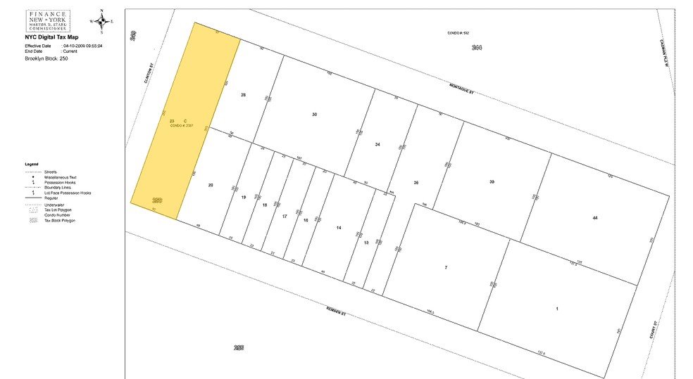 168 Montague St, Brooklyn, NY for rent - Plat Map - Image 2 of 10