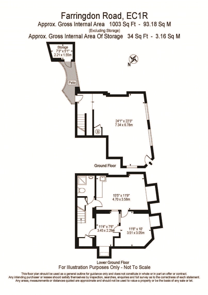 162 Farringdon Rd, London to rent Floor Plan- Image 1 of 1