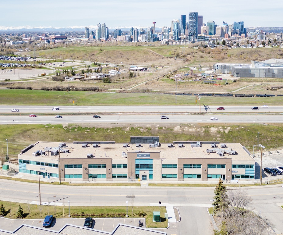 225 Manning Rd NE, Calgary, AB to rent Aerial- Image 1 of 4