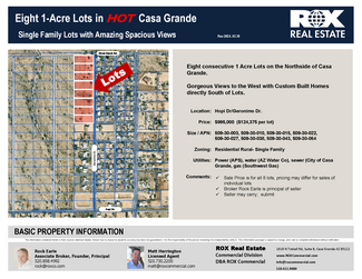 More details for SWC of Geronimo Dr & Ghost Ranch Rd, Casa Grande, AZ - Land for Sale