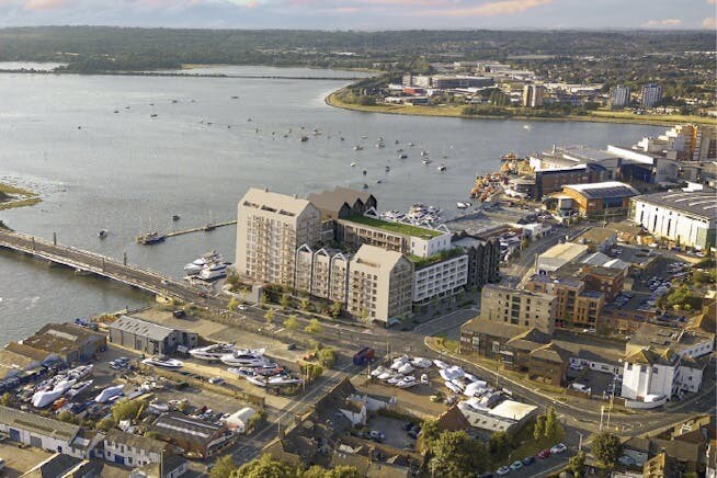 Twin Sails Bridge Approach, Poole to rent - Aerial - Image 2 of 2