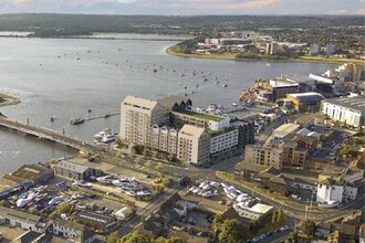 Twin Sails Bridge Approach, Poole, DOR - AERIAL map view