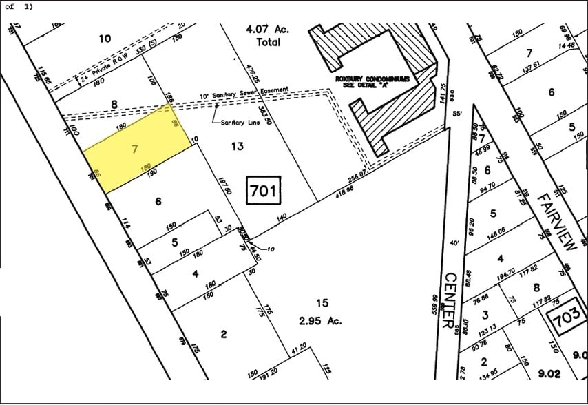 701 Broadway, Westwood, NJ for rent - Plat Map - Image 2 of 4