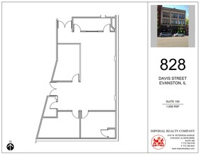 828 Davis St, Evanston, IL for rent Floor Plan- Image 1 of 3