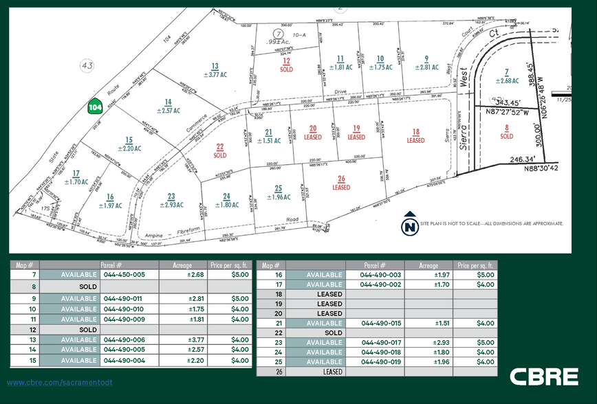 Sierra West Ct, Sutter Creek, CA for sale - Plat Map - Image 2 of 2