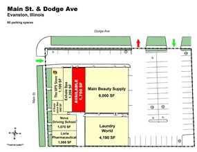 836-848 Dodge Ave, Evanston, IL for rent Site Plan- Image 2 of 3