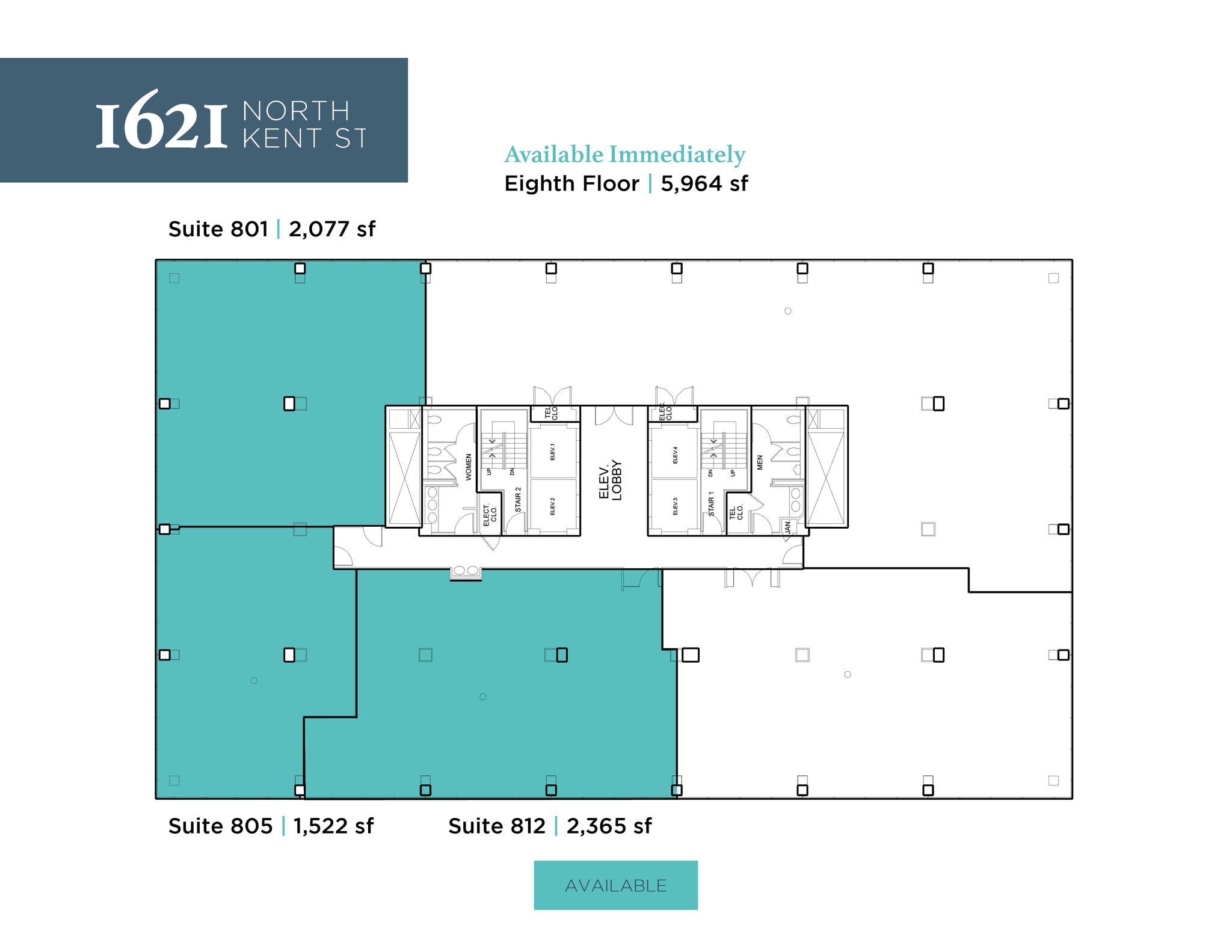 1621 N Kent St, Arlington, VA to rent Floor Plan- Image 1 of 1