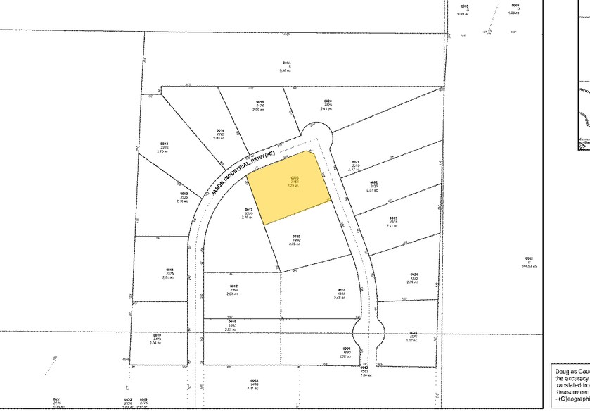 2190 Jason Industrial Pky, Winston, GA for rent - Plat Map - Image 2 of 3