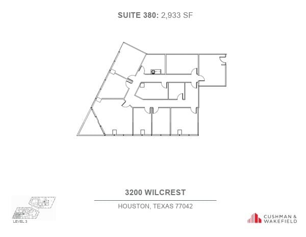 3200 Wilcrest Dr, Houston, TX to rent Floor Plan- Image 1 of 1