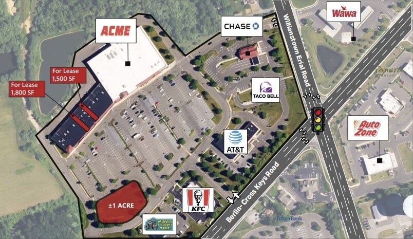 505-545 Berlin Cross Keys Rd, Sicklerville, NJ to rent Building Photo- Image 1 of 5