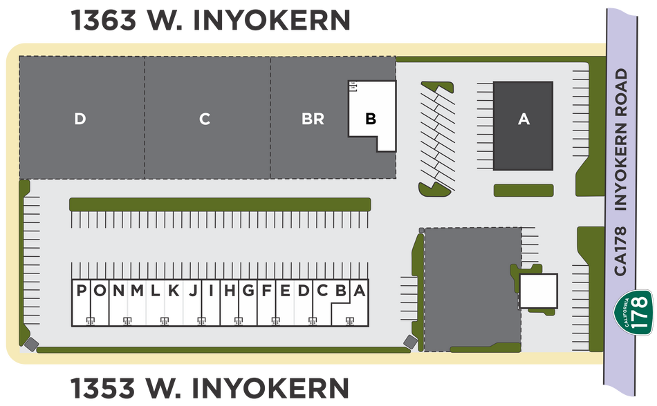 1353-1363 Inyokern Rd, Ridgecrest, CA for rent - Site Plan - Image 2 of 19