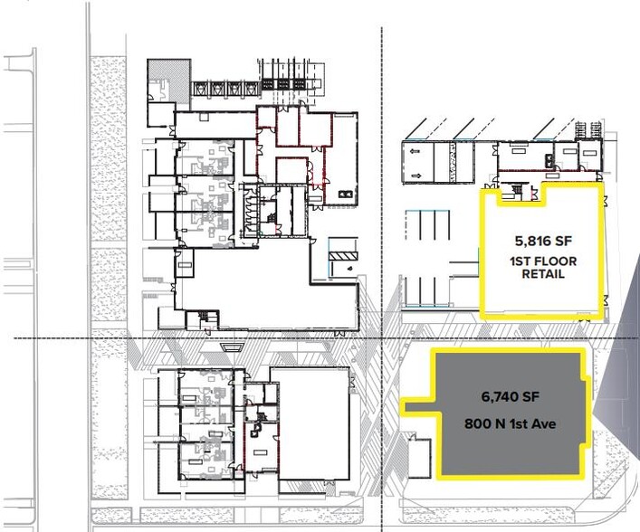 800 N 1st Ave, Phoenix, AZ for rent - Site Plan - Image 3 of 3