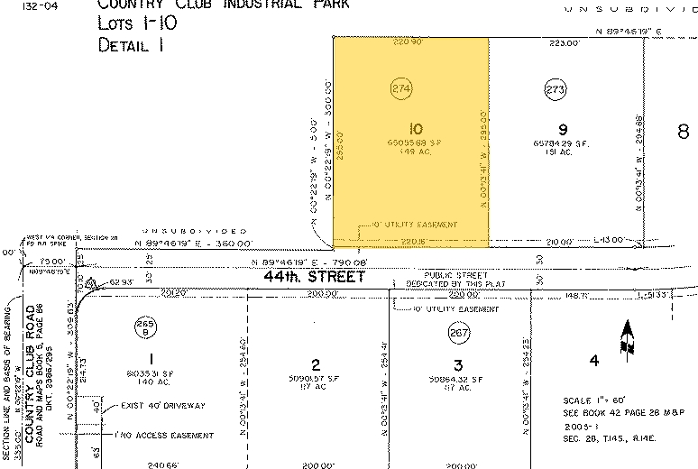 3191 E 44th St, Tucson, AZ for rent - Plat Map - Image 2 of 5