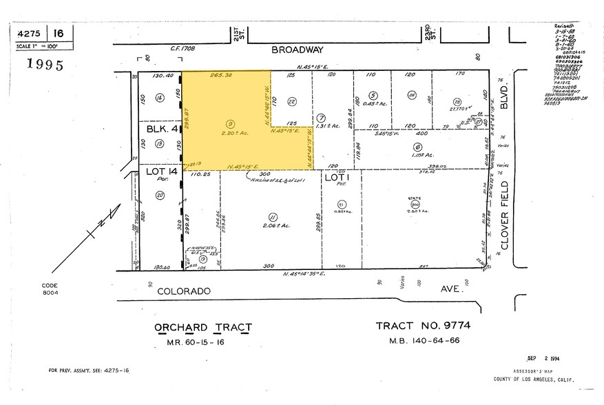 2014-2058 Broadway, Santa Monica, CA for rent - Plat Map - Image 2 of 13