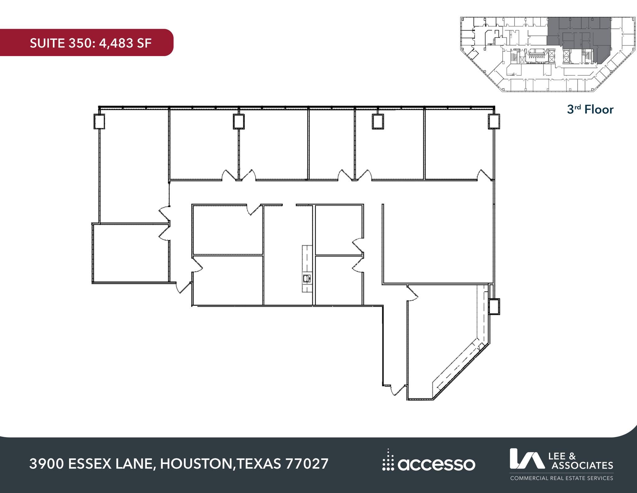 3900 Essex Ln, Houston, TX for rent Floor Plan- Image 1 of 2