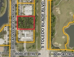 2800 Bobcat Village Center Rd, North Port, FL - aerial  map view