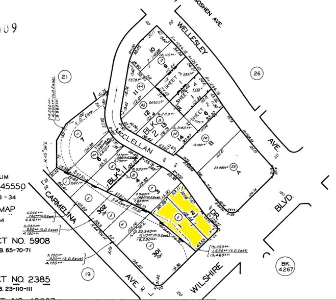 12353 Wilshire Blvd, Los Angeles, CA for rent - Plat Map - Image 3 of 9