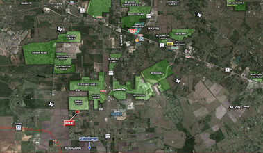 CR 64, Rosharon, TX - aerial  map view