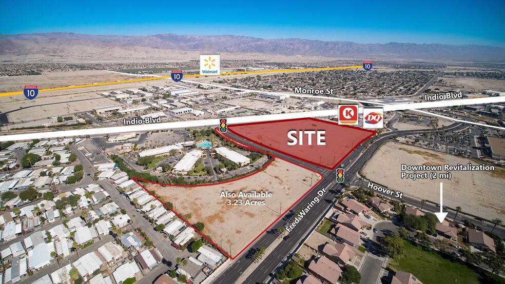 Indio Blvd & Hoover St, Indio, CA for sale - Aerial - Image 2 of 2