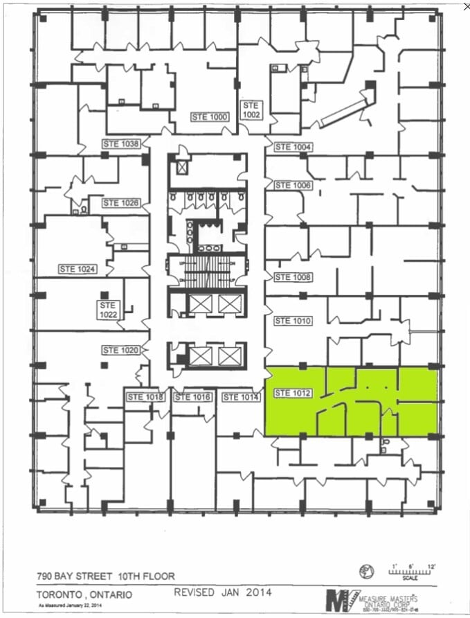 790 Bay St, Toronto, ON to rent Floor Plan- Image 1 of 1