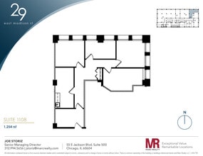 29 E Madison St, Chicago, IL to rent Floor Plan- Image 1 of 5