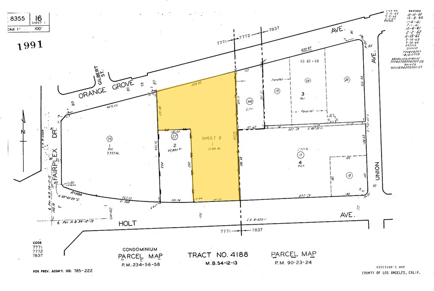 1993-1995 W Holt Ave, Pomona, CA for rent - Plat Map - Image 2 of 4