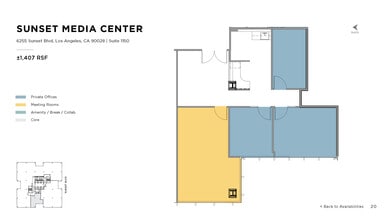 6255 W Sunset Blvd, Los Angeles, CA to rent Floor Plan- Image 1 of 1